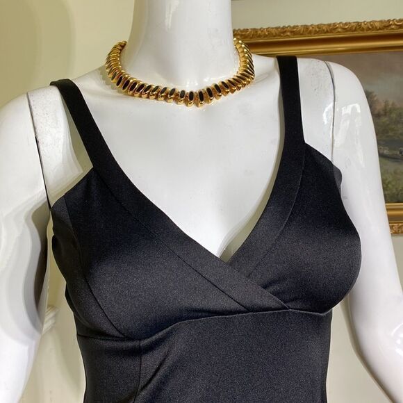 Le Château LBD Glamour Black Evening Maxi Dress - Picture 6 of 9